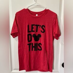 Let’s Do This (Disney shirt), heather red, Medium, Bella canvas super soft